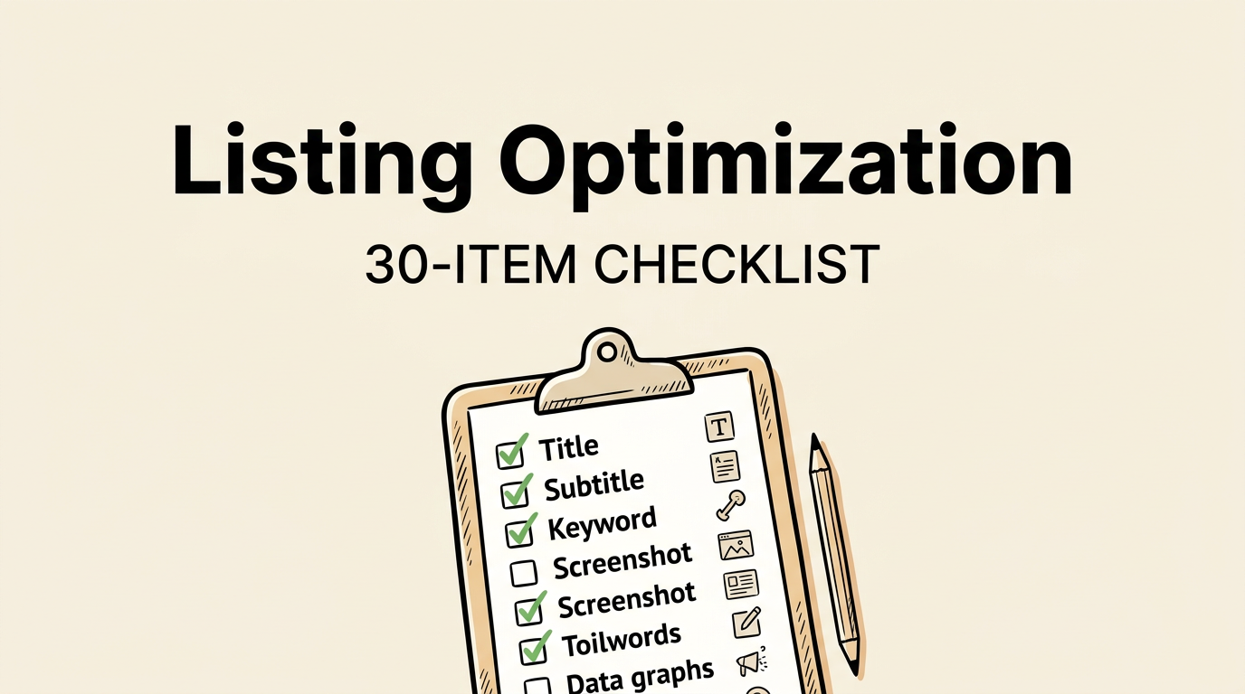 App Store Listing Optimization Checklist: 30 Items Before You Submit