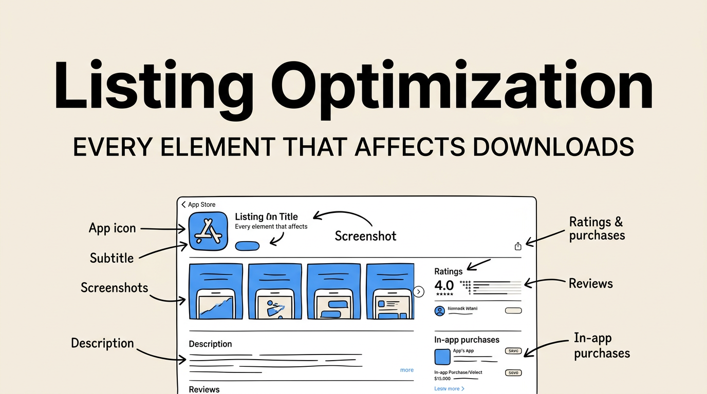 App Store Listing Optimization: Every Element That Affects Downloads