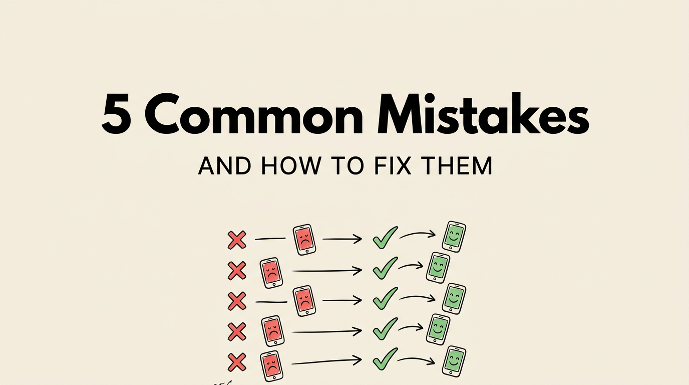 5 common App Store screenshot mistakes and how to fix them