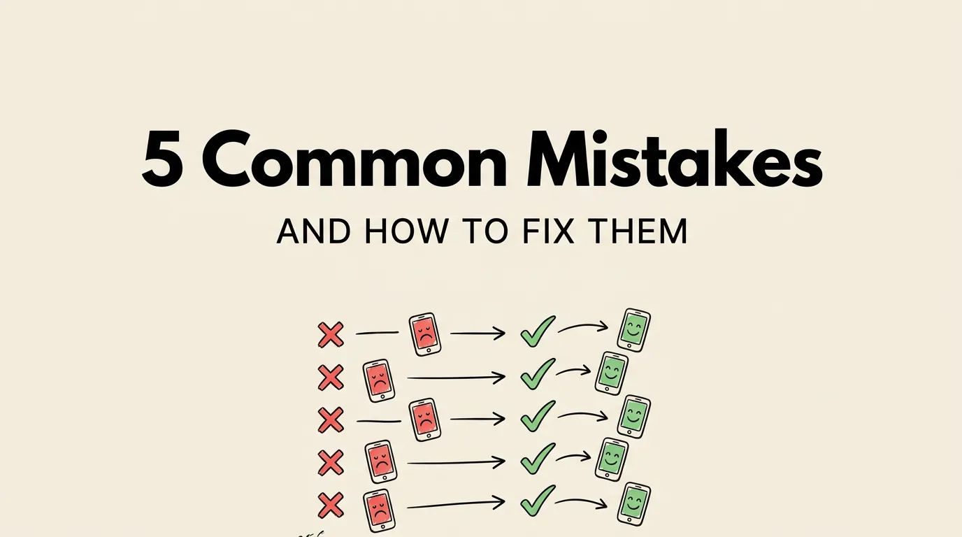 5 common App Store screenshot mistakes and how to fix them