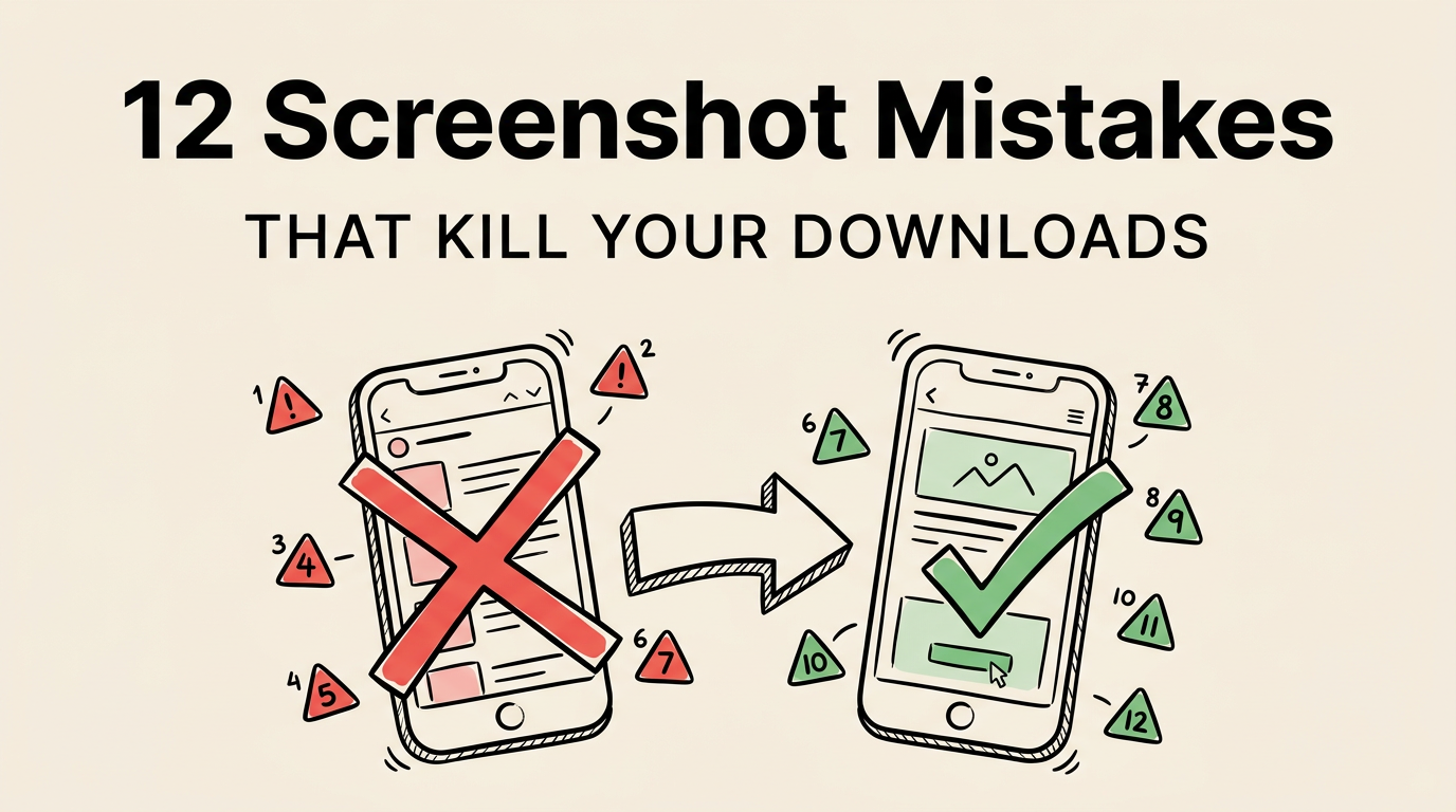 12 App Store Screenshot Mistakes That Kill Your Downloads